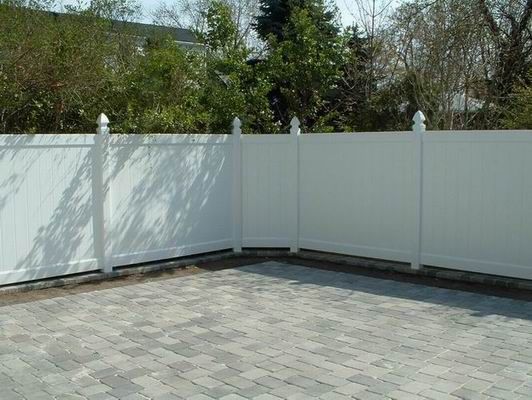 pvc white picket horse privacy fence