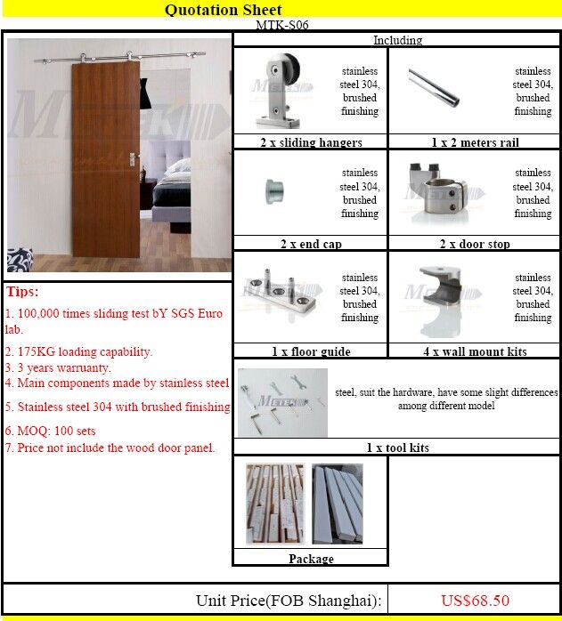 wooden sliding door hardware 