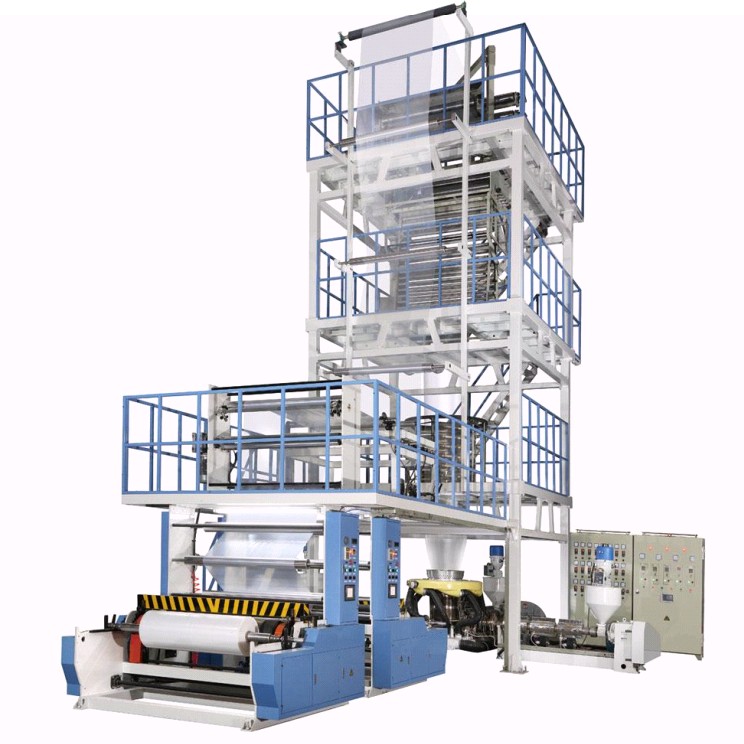 Three-layer coextrusion film blowing machine