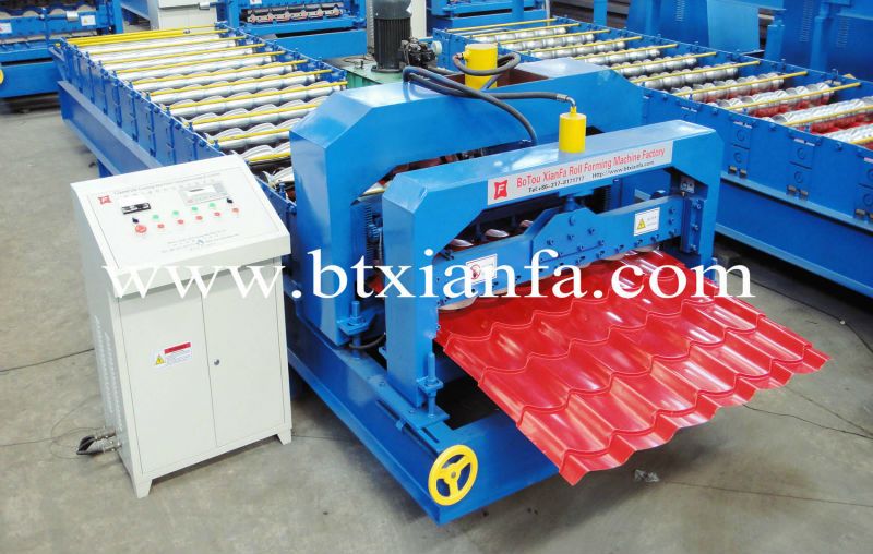 Perfect metal glazed tile roll forming machine 1100 