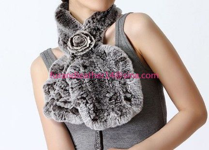 rabbit fur scarves