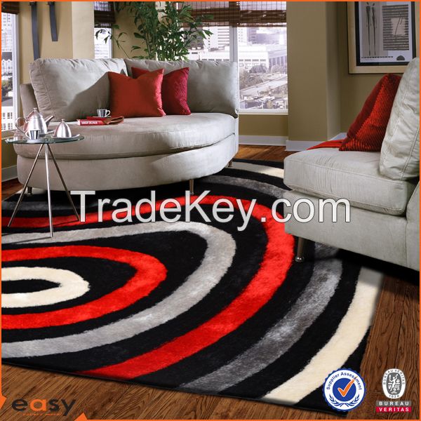 Luxury handmade polyester 3d carpet in China
