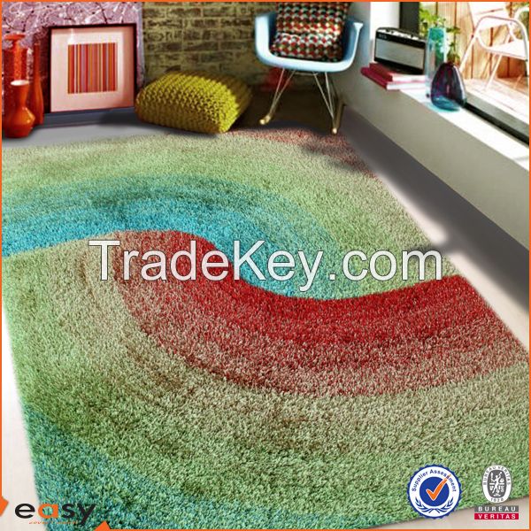 New Domotex pattern shaggy carpet for home textiles rugs