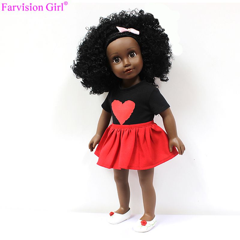 hot sale 18 inch wholesale black doll, black fashion doll