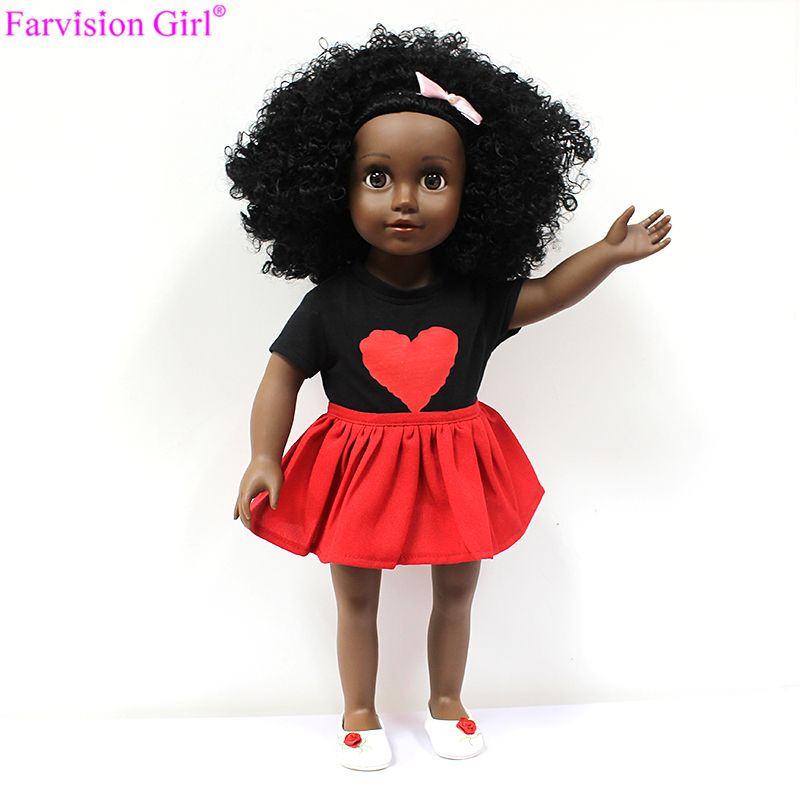 hot sale 18 inch wholesale black doll, black fashion doll