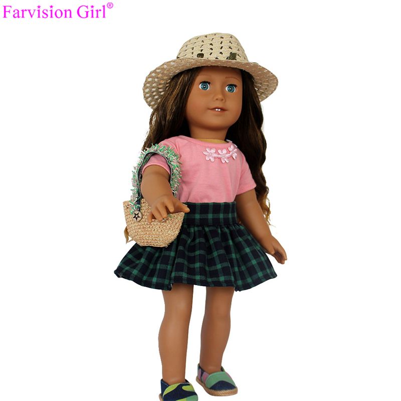 18 Inch Girl Doll With Wig Hair, American Girl Doll 18 Inch