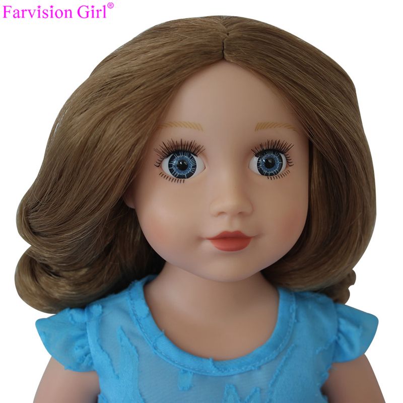 wholesale vinyl craft doll to dress, fashion 18 inch doll