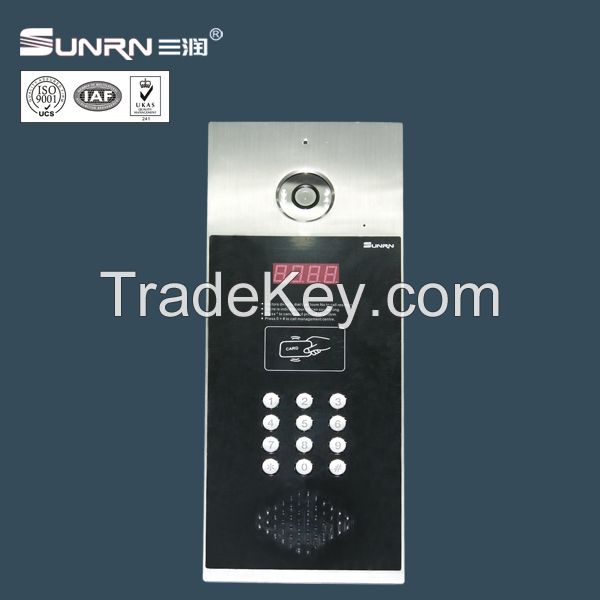 Electronic and magnetic door lock building door phone video unlocking