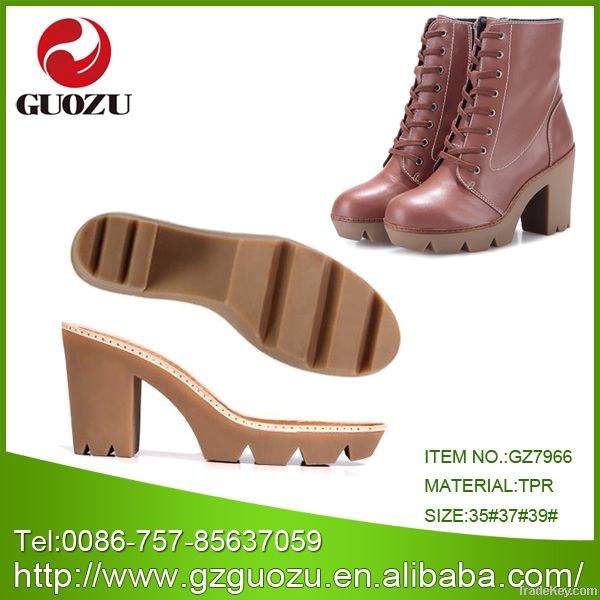 Women Tpr High Heel Boots Thick Sole