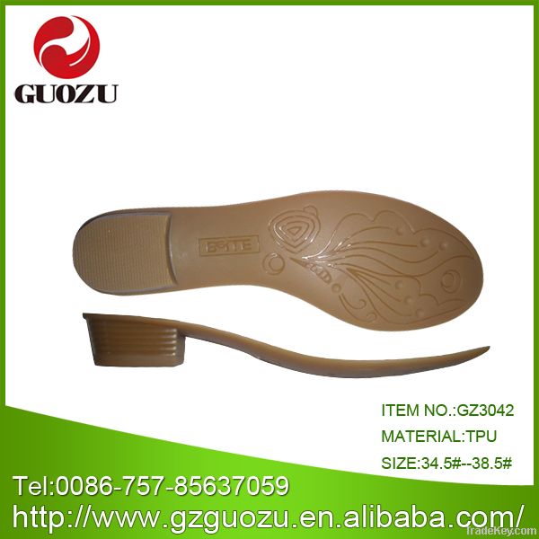 women tpu leather low heel sole