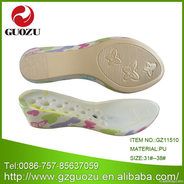 Kids Pu Wedge Colored Fashion Sandal Sole