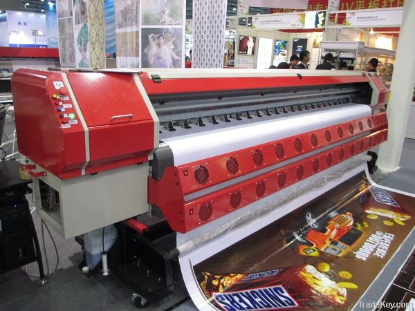 3.2m large format flex banner printing machine with dx5/dx7 heads