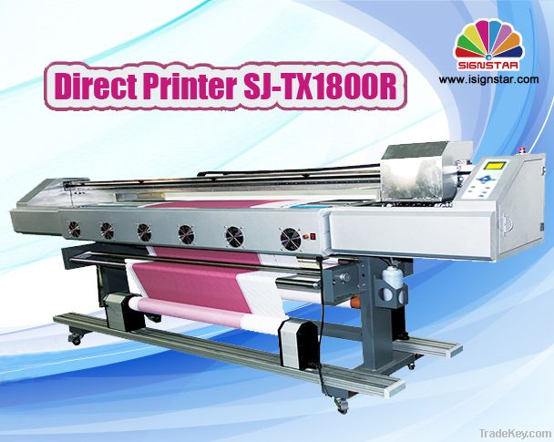 1.8m textile printer with dx5 heads for polyester, cotton, silk