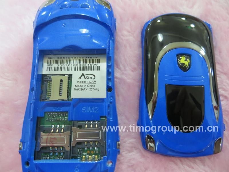 Smallest and Lightest, Hot New fashion sport car mobile phone F3