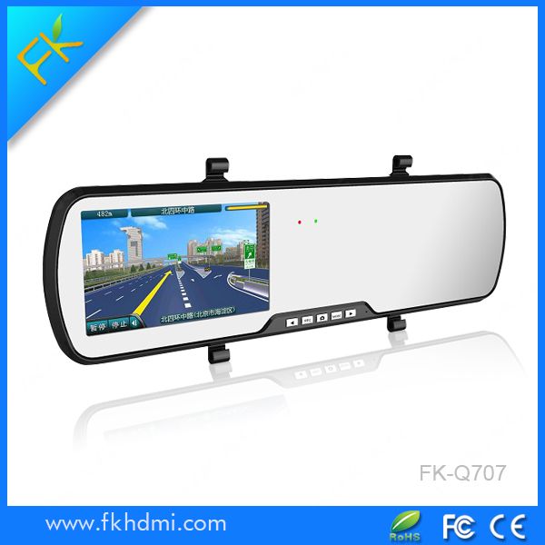 4.3 inch HD Night Vision G-senor 2 Camera Car Electric Rearview Mirror DVR