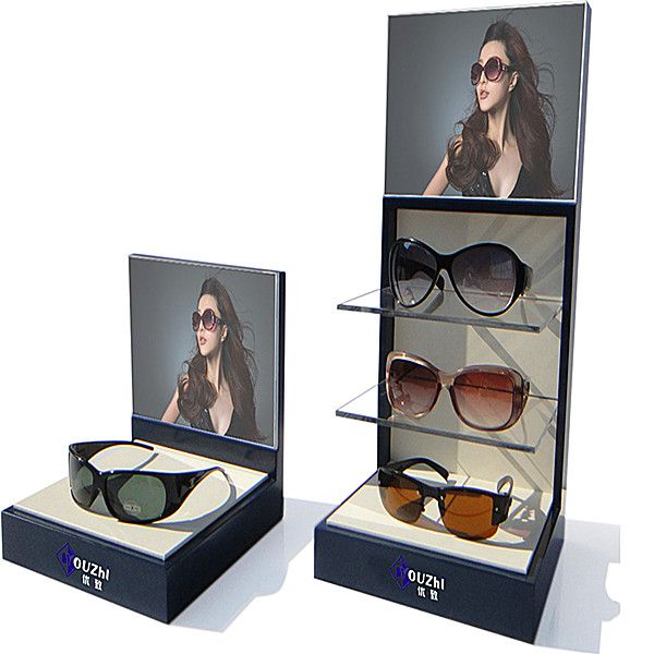 Wood and acrylic glasses display stand with CE approved