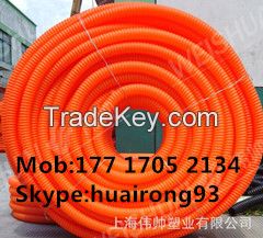 PE optic cable protection pipe ï¼PE corrugated Cable Protection threading bellow pipe 