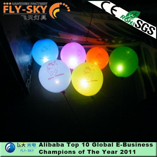CE&ROHS&SGS factory direct free sample of LED balloon , 2014 halloween&Christmas&Party flashing balloon with patent
