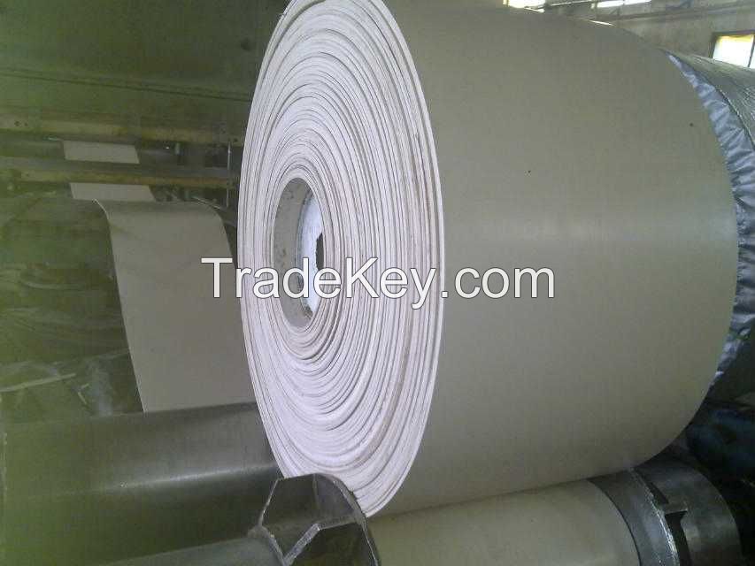 2014 Latest White Rubber Cotton Canvas Conveyor Belt