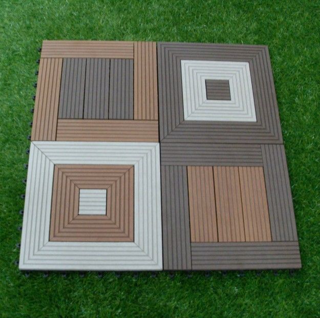 Waterproof and anti-cracking garden roof decoration WPC tiles  