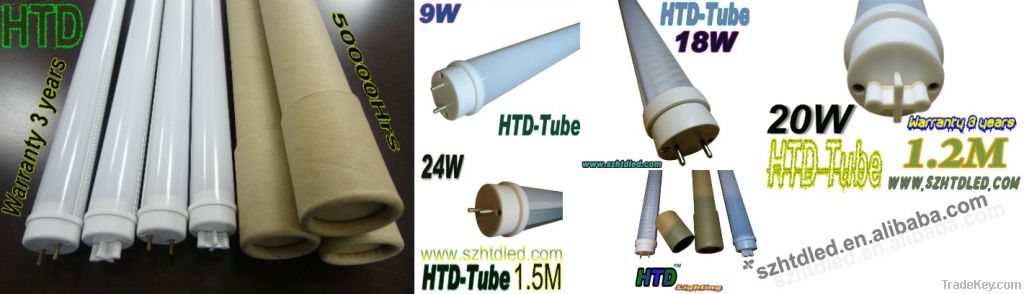 2014 Hot sale  1500mm 24W LED Tube Light