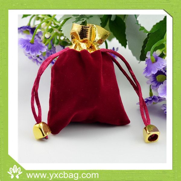 Velvet Bag, Velvet Jewelry Bags, Velvet Drawstring Bag