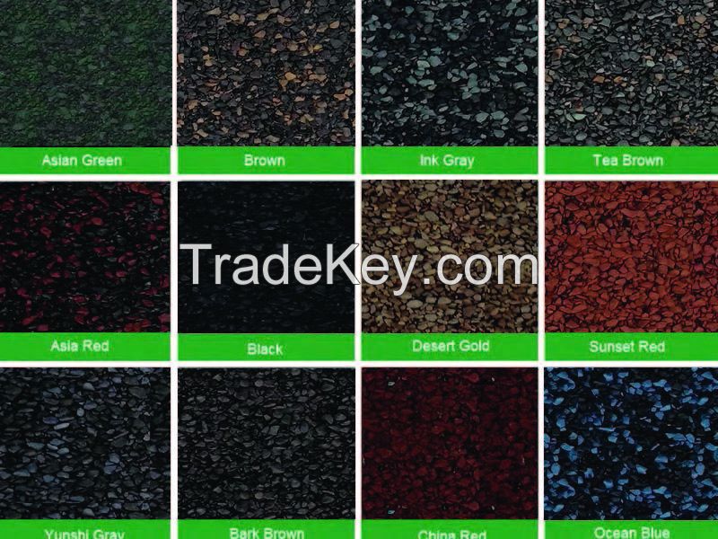 3-Tab asphalt shingle-asia green