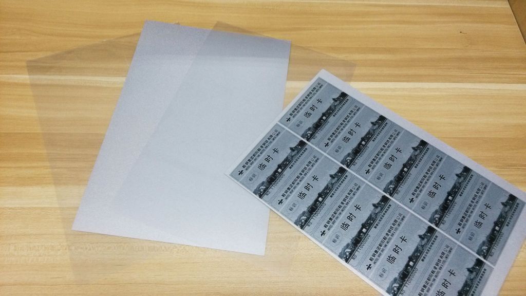 No-Laminated PVC Card Sheet(White/Silver/Gold)