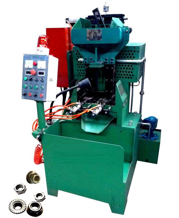 The vapour-pressure type 2 spindle flange &amp; hex nut tapping machine