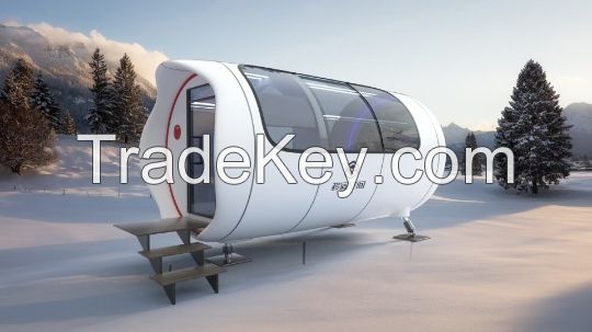 capsule house outdoor Prefab Houses Cube Cabin Office Pod container house Capsule hotel folderable House capsule home sleeping Pod