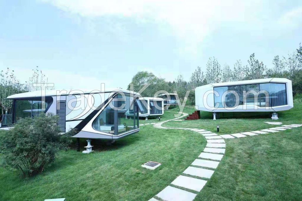 outdoor Prefab House Modern capsule tiny house hotel Container home sleep pod Outdoor Mobile house luxury Sleep pod Capsule Hotel