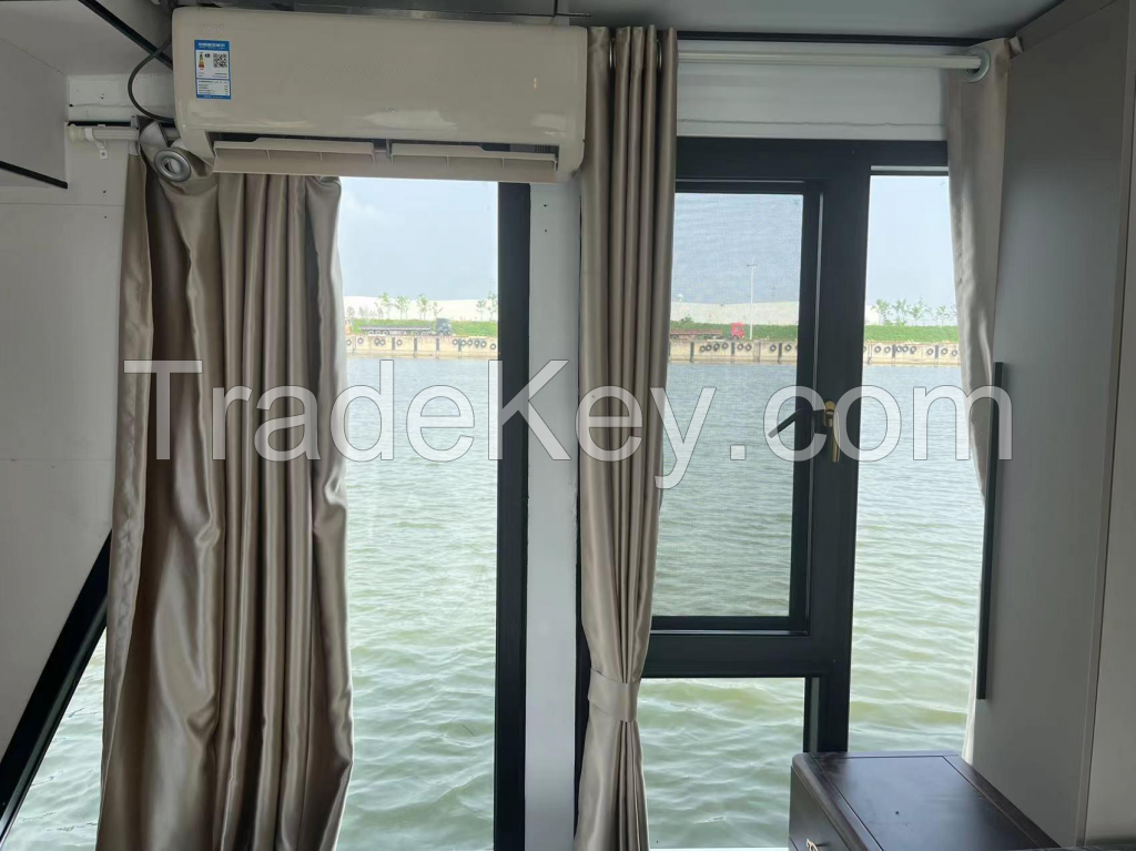 NewÂ designÂ HouseÂ boatÂ aluminumÂ pontoonÂ houseboatÂ forÂ saleÂ spaceÂ capsuleÂ house boat