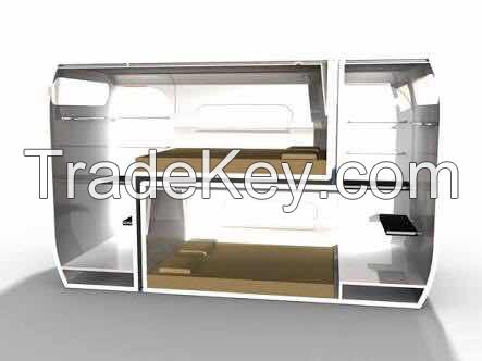 STARSDOVE Wooden Single Soundproof Capsule Container Hotel Capsule Hotel Bed Sleep Pod Bed Caps bunk bed