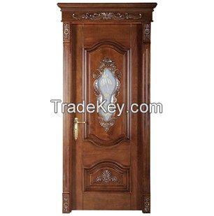 Glass Design Luxury Wooden Doors Solid Wooden Doors  Wood Door  Internal Door Room Door