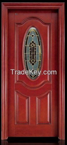  Luxury design Wooden Doors Solid wooden doors  wood door  Internal Door room door with glass