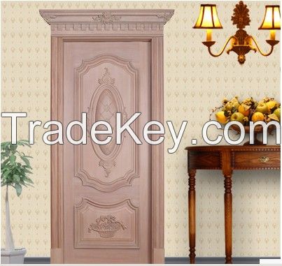 white Wooden Doors Solid wooden doors  wood door room door entrance door with glass Luxury  design   Internal Door room door 