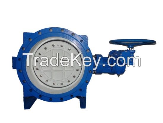 Double eccentric soft sealing butterfly valve