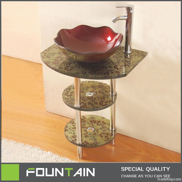 Ø§Ø«Ø§Ø« Ø§ÙØ­ÙØ§ÙBathroom Corner Bathroom Furniture Glass Wash Basin