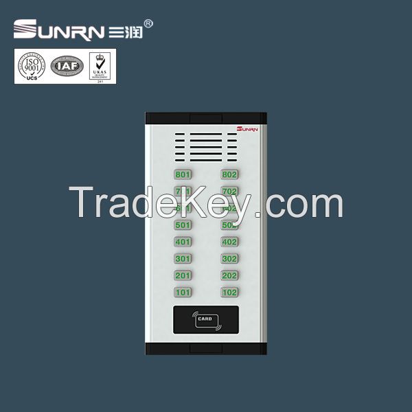 See larger image Multi apartment doorphone with direct call button intercom system