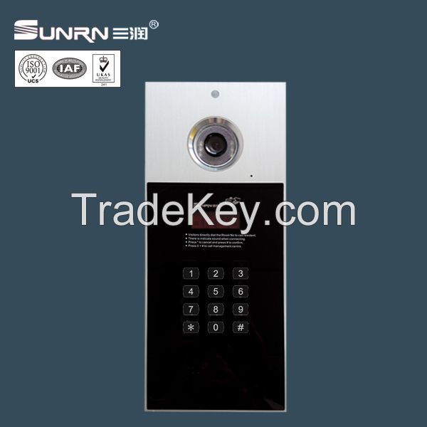 Electronic door lock apartment building intercom system video doorphone