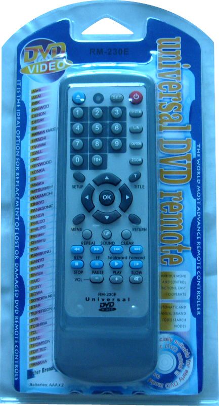 DVD RM-230 Remote Control