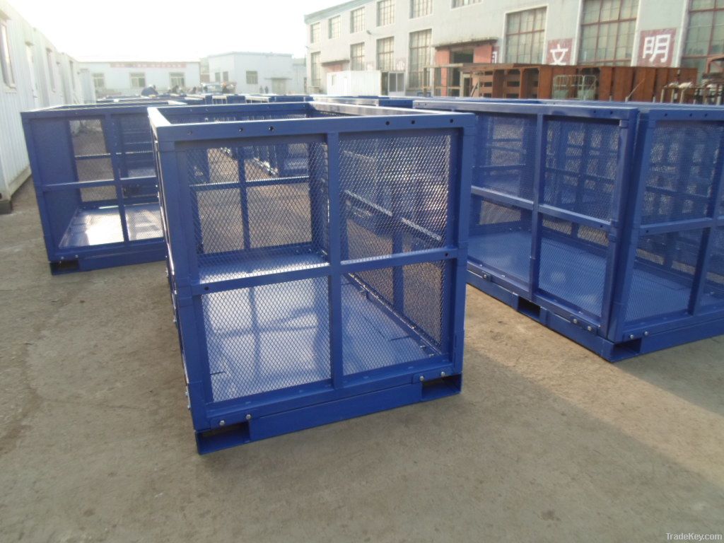 demountable steel box pallet cage pallet
