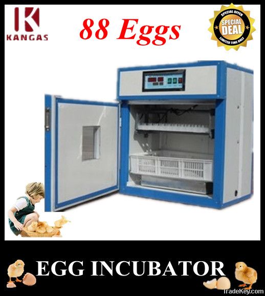 88 eggs automatic chicken incubators , CE professional chicken incubato