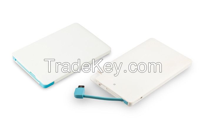 Credit Card Thin Power Bank 2000mAh-2500mAh