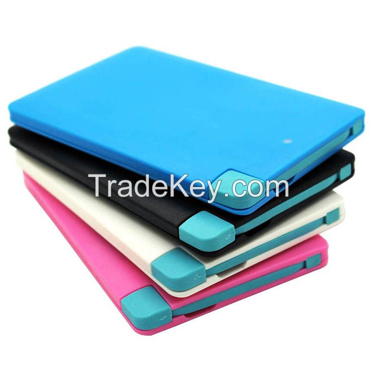 Credit Card Thin Power Bank 2000mAh-2500mAh