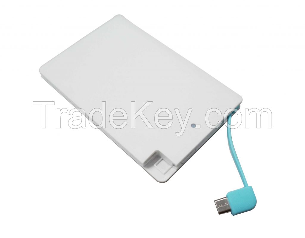 Credit Card Thin Power Bank 2000mAh-2500mAh