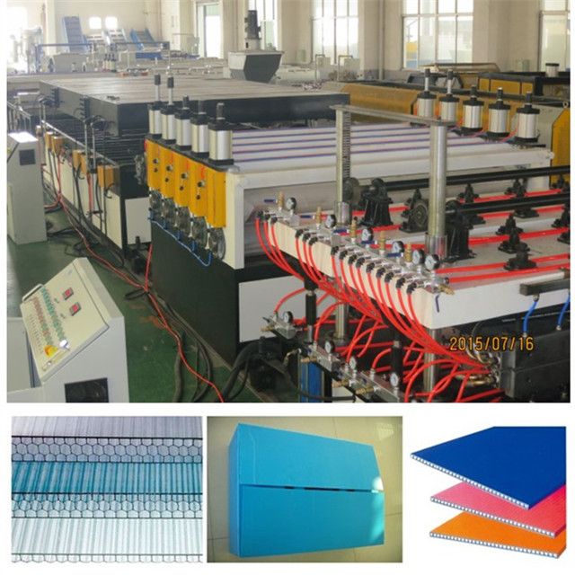 PP PE PC hollow sheet production making machine