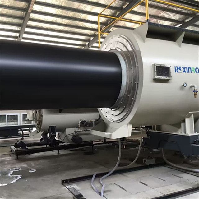 HDPE pipe making machine, PE pipe extrusion manufacturing line