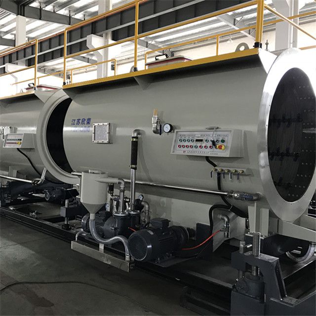 HDPE pipe making machine, PE pipe extrusion manufacturing line