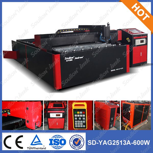 600W yag cnc laser cutter for metal in China SD-YAG2513